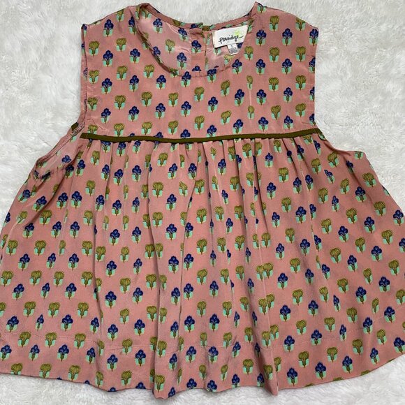 Anthropologie Porridge Womens Pink Boho Sleeveless Tank Blouse Size Small - Picture 2 of 7